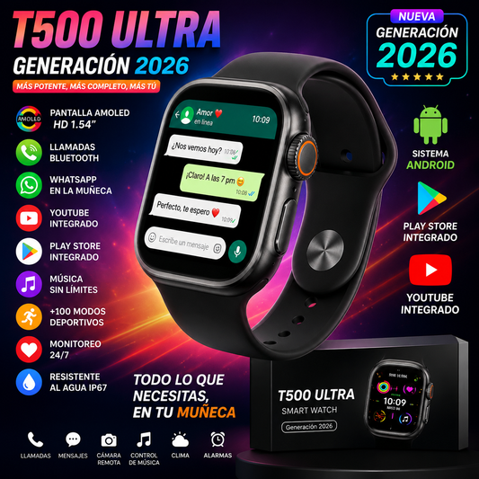 Reloj Smartwatch T500 ULTRA GEN. 2026